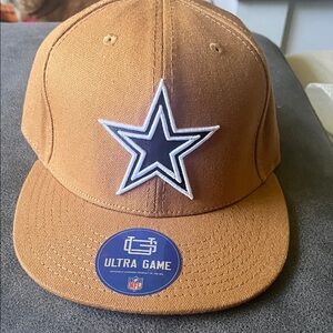 NFL Brown Snapback Cap with Hologram Sticker